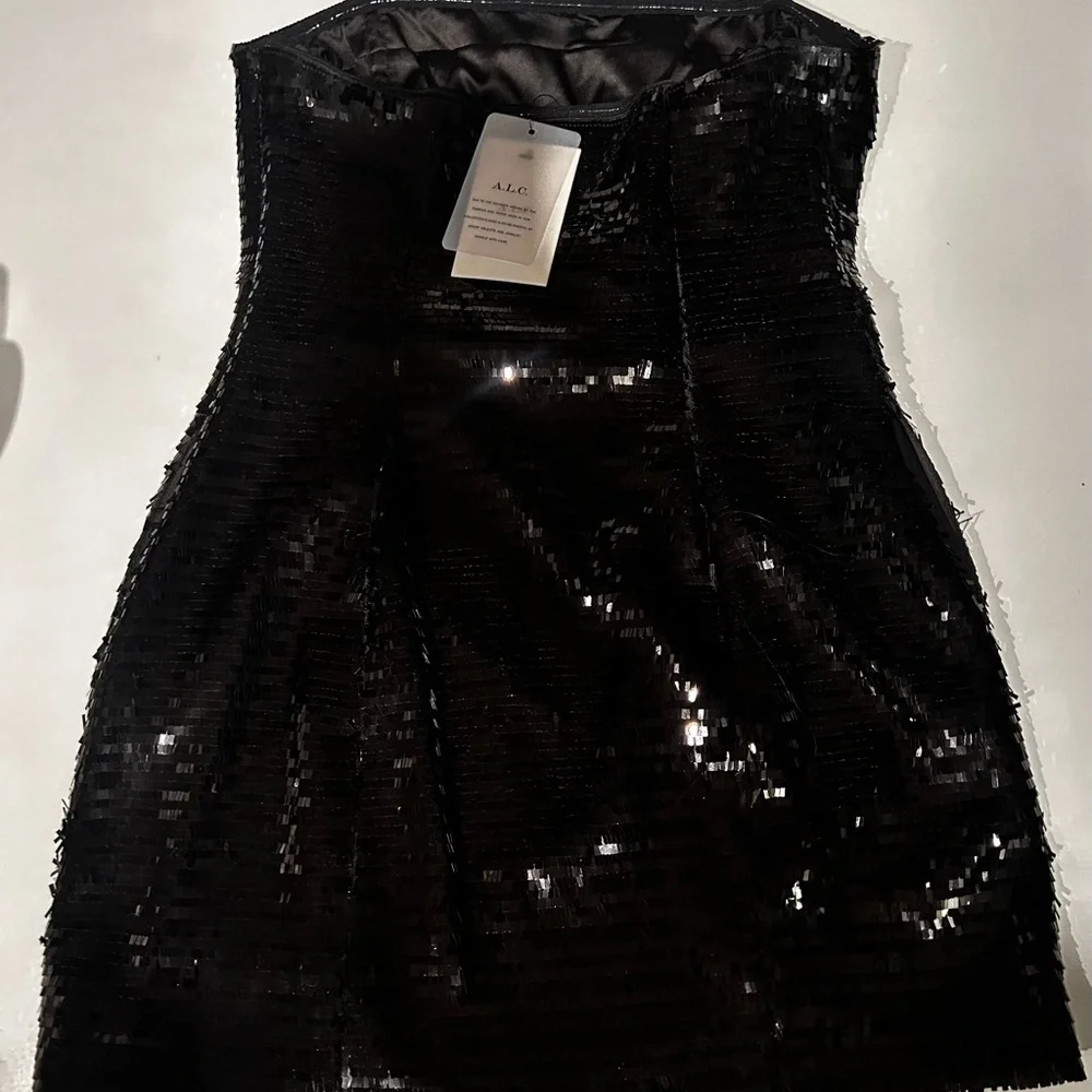 A.L.C. Black Strapless Sheath Dress for Cocktail - Picture 3 of 6